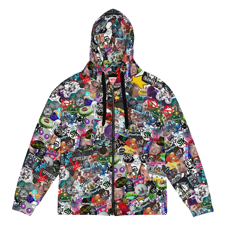 90%er Sticker Bomb Zip-up product image (1)
