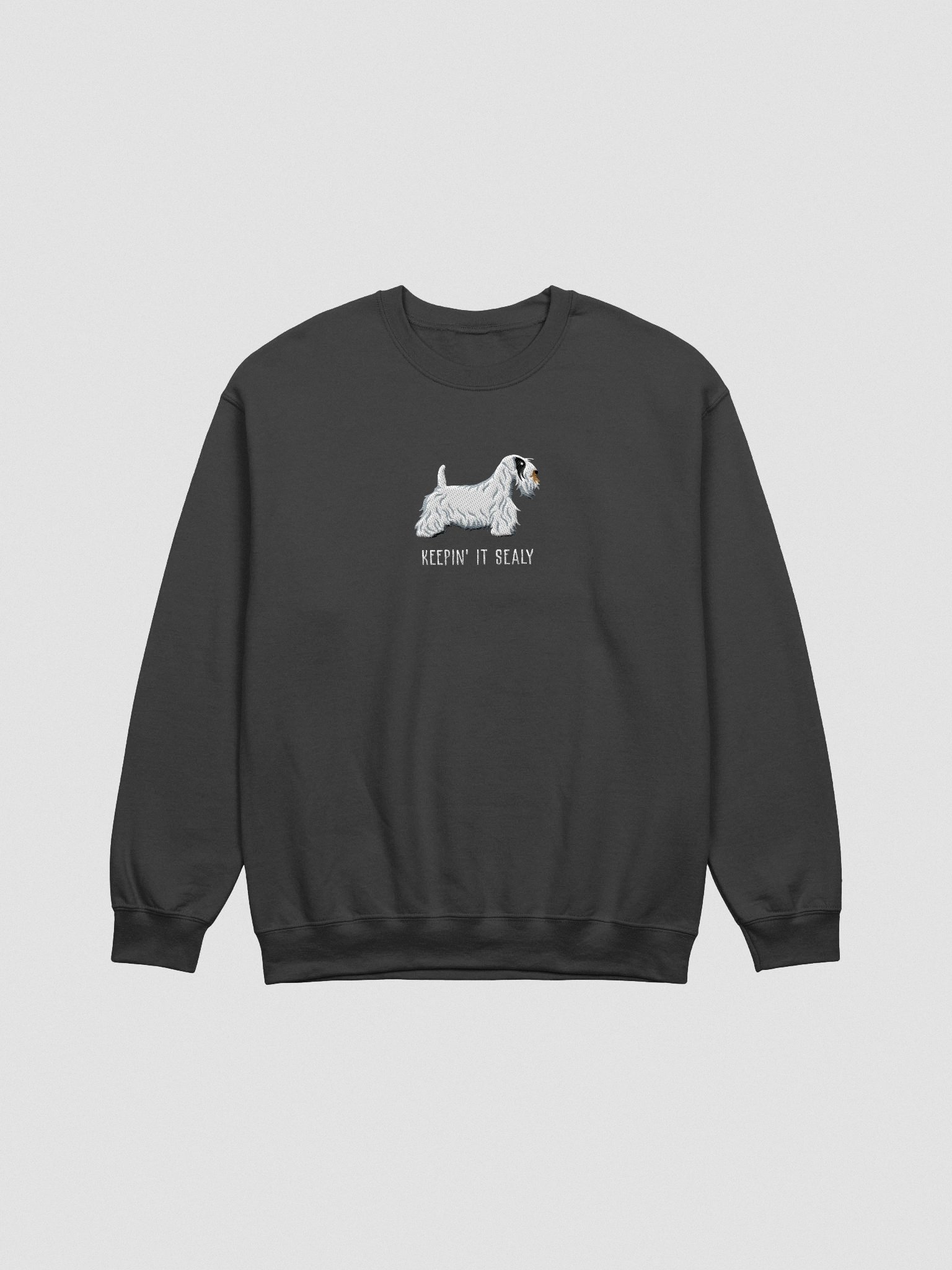 Keepin' It Sealy Sweatshirt (Embroidered) of a Sealyham Terrier(Black & White) product image (4)