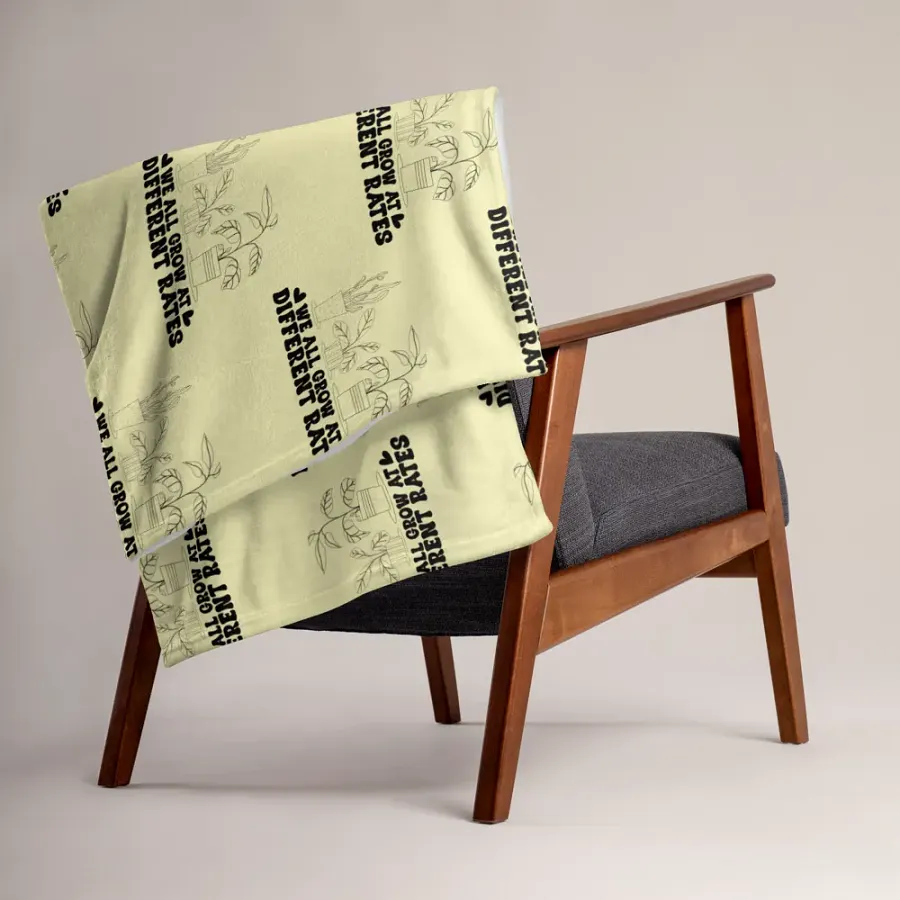 We All Grow At Different Rates Blanket product image (3)
