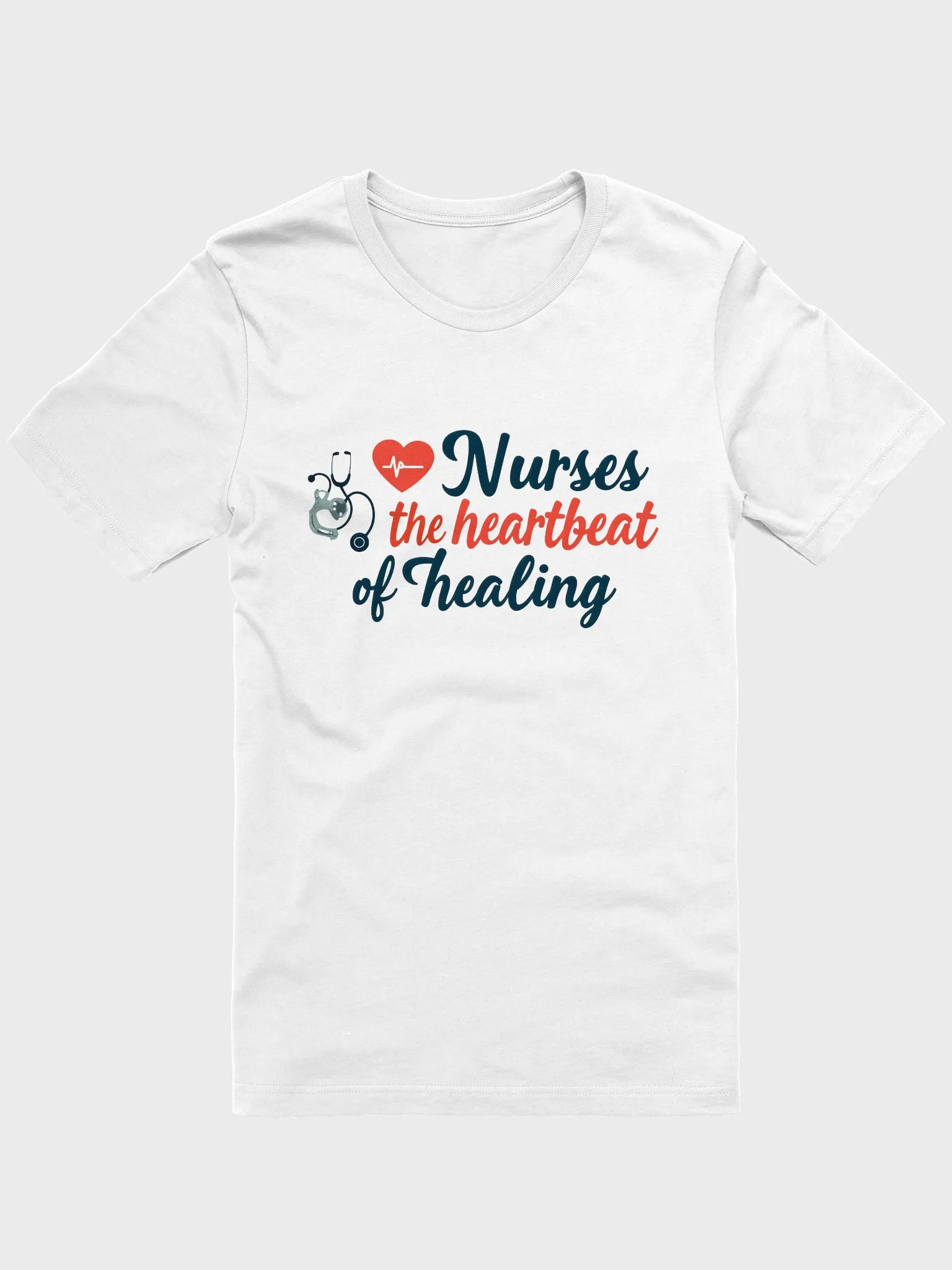 Heartbeat of Healing Nurse T-Shirt product image (1)