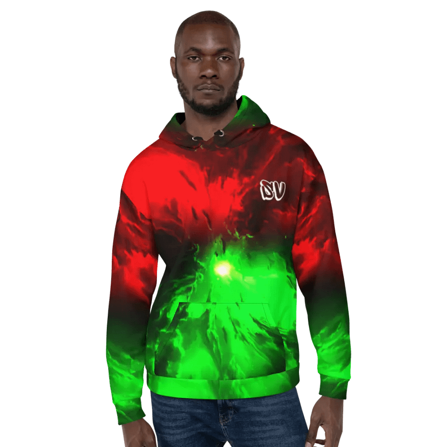 STRAIGHT VIBIN NEON COLOR FADE STYLE ICHIGO V ULQUIORRA HOODIE product image (6)