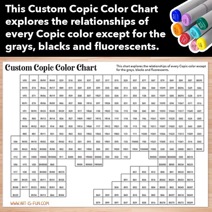 Custom Copic Color Chart product image (2)