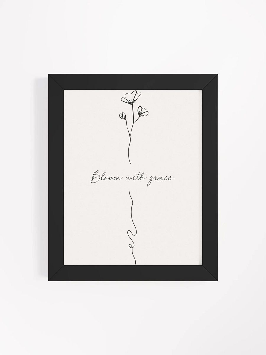 Minimalist Floral Wall Art – Framed Poster for Elegant and Inspirational Decor product image (4)