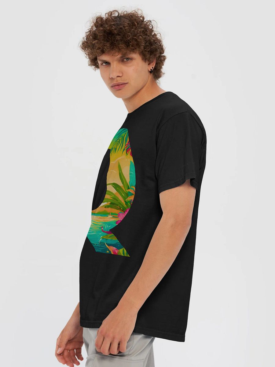 Tropical Sunset Paradise T-Shirt (Letter-Q) product image (8)