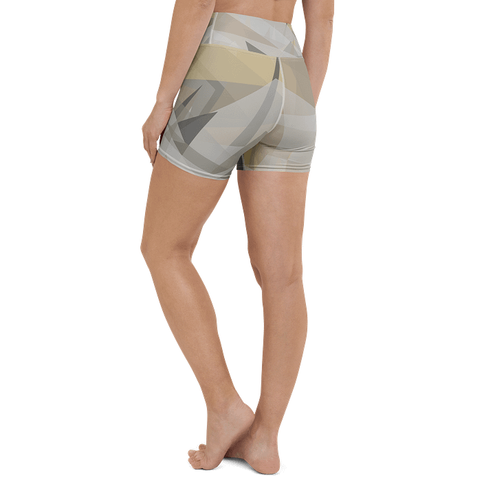 Fragmented Geometry Yoga Shorts product image (1)