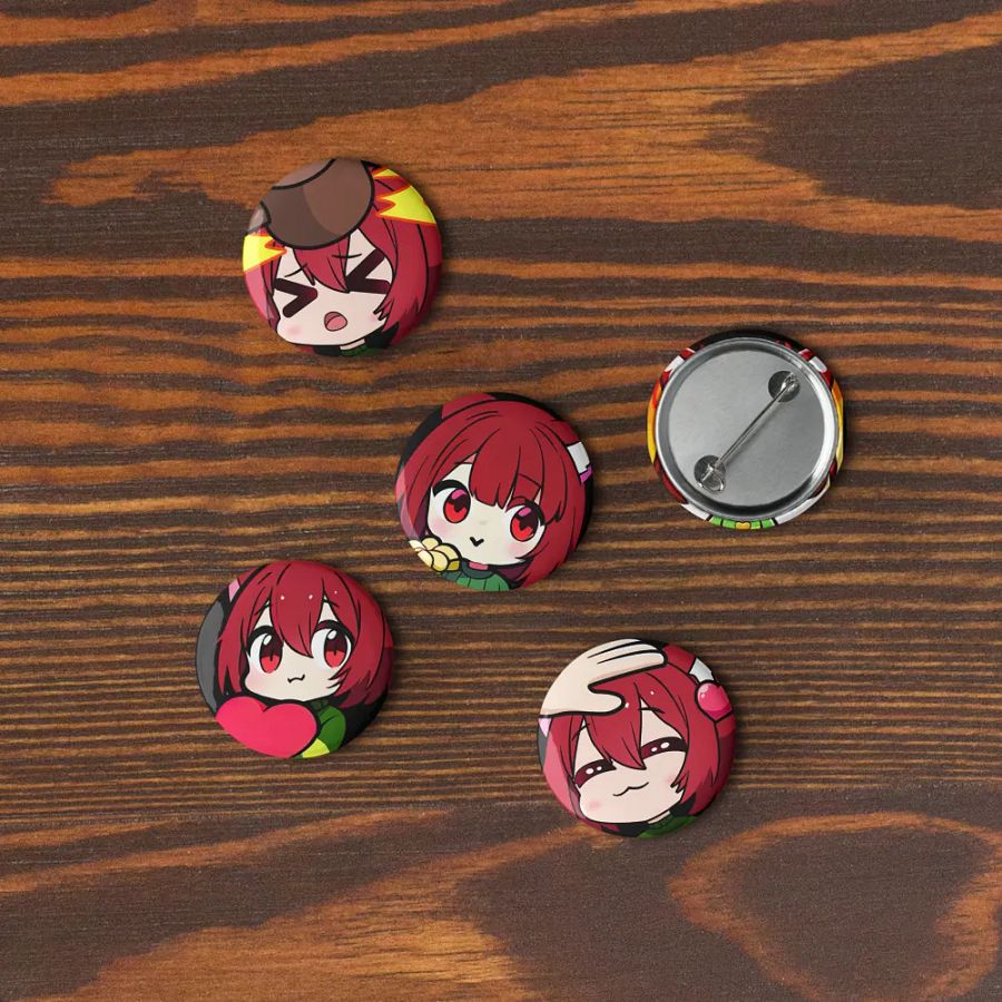 Legacy Neko Cyn - Emote Button Pins product image (9)