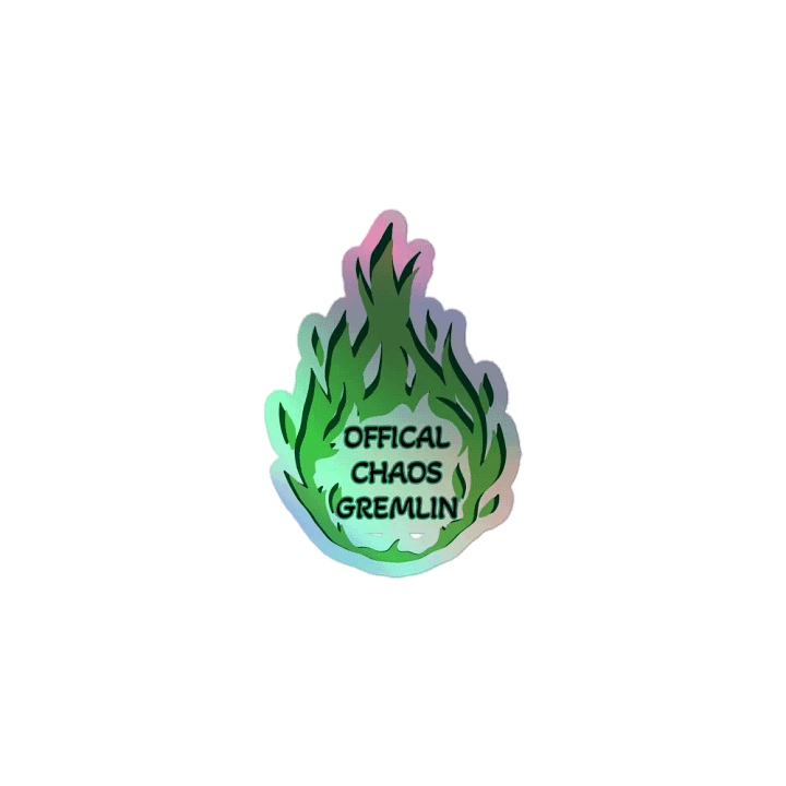 Chaos Gremlin Holo Fire Sticker product image (1)