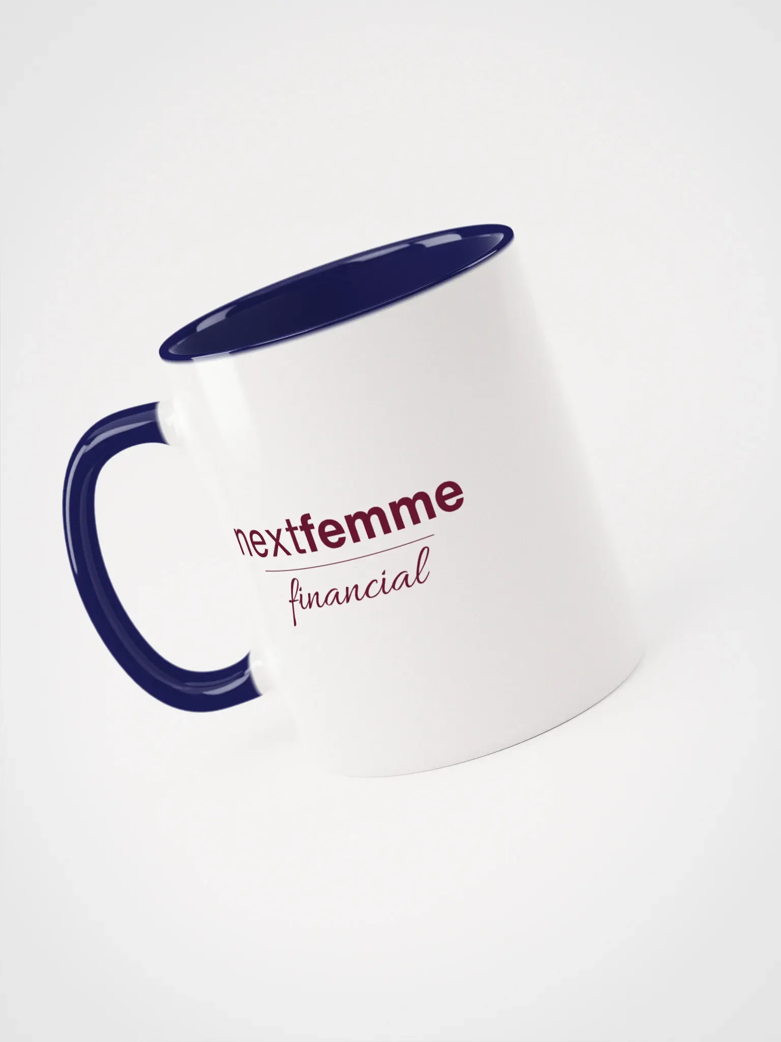Repeated Ceramic Mug with Maroon Logotype product image (3)