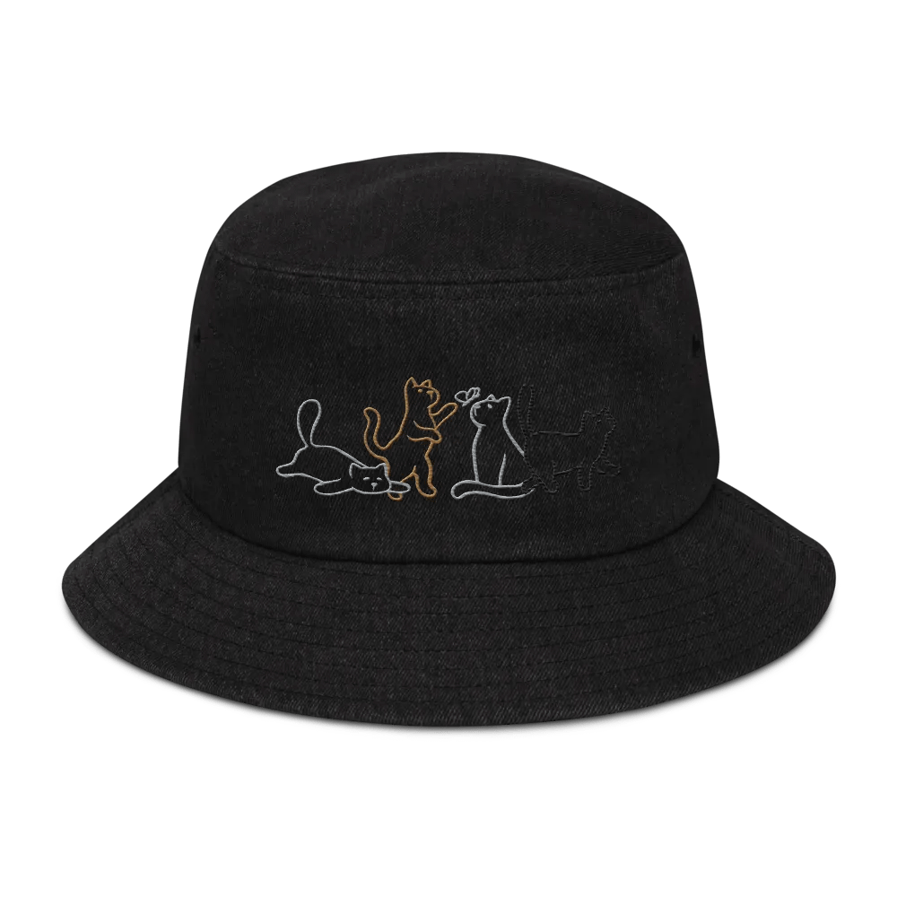 Button Cat Bucket Hat product image (1)