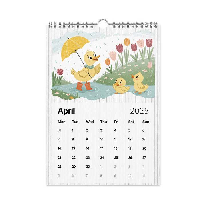 ADORABLE ANIMALS WALL CALENDAR 2026 product image (1)