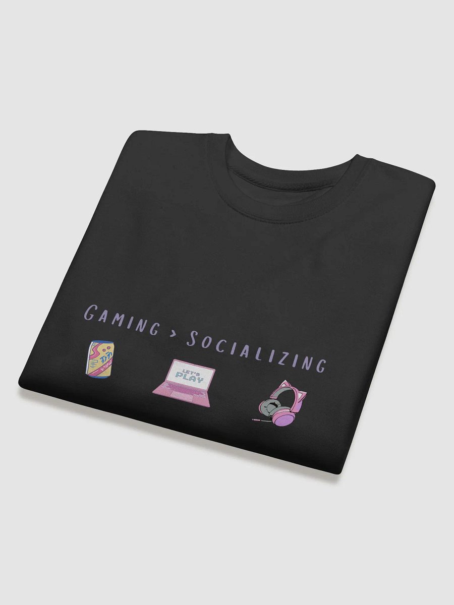 🎮 Gaming > Socializing | Introvert Gamer Sweatshirt 💖 product image (4)
