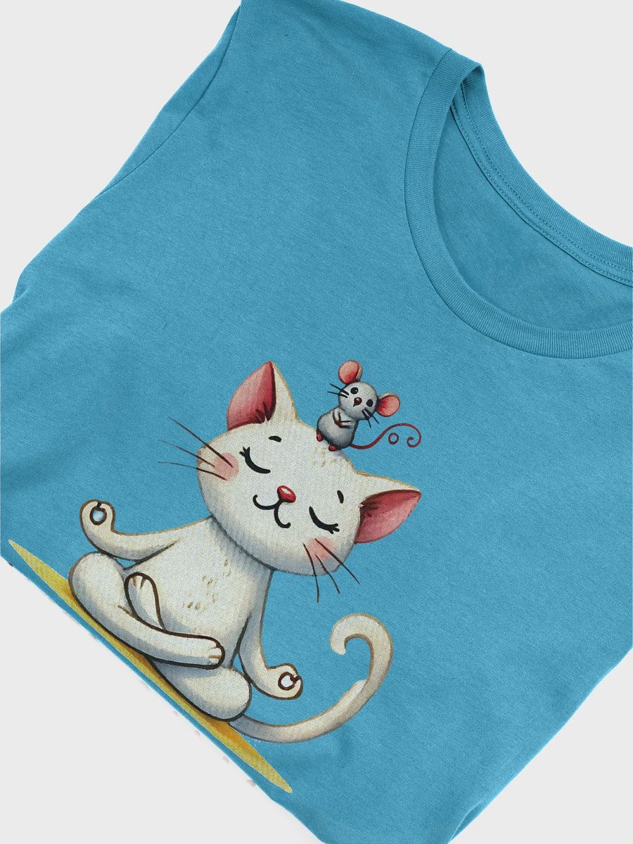 Keep Calm Cat and Mouse T-Shirt - Peaceful Yoga Design product image (3)