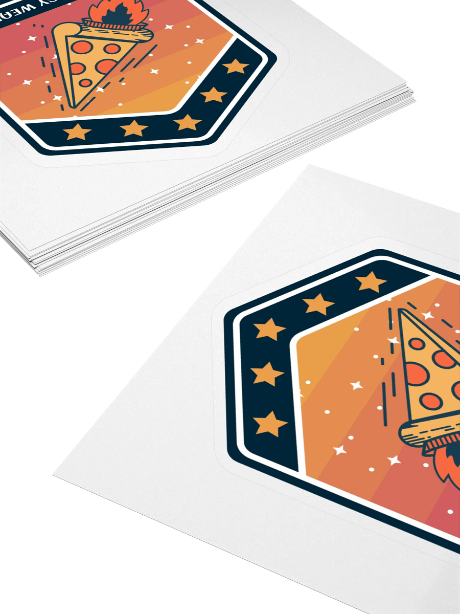 Pizza Trip Rocket Kiss Cut Stickers product image (4)