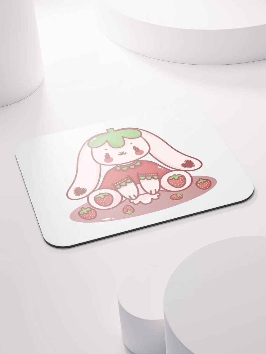 Strawberry Bunny Mouse Mat product image (4)