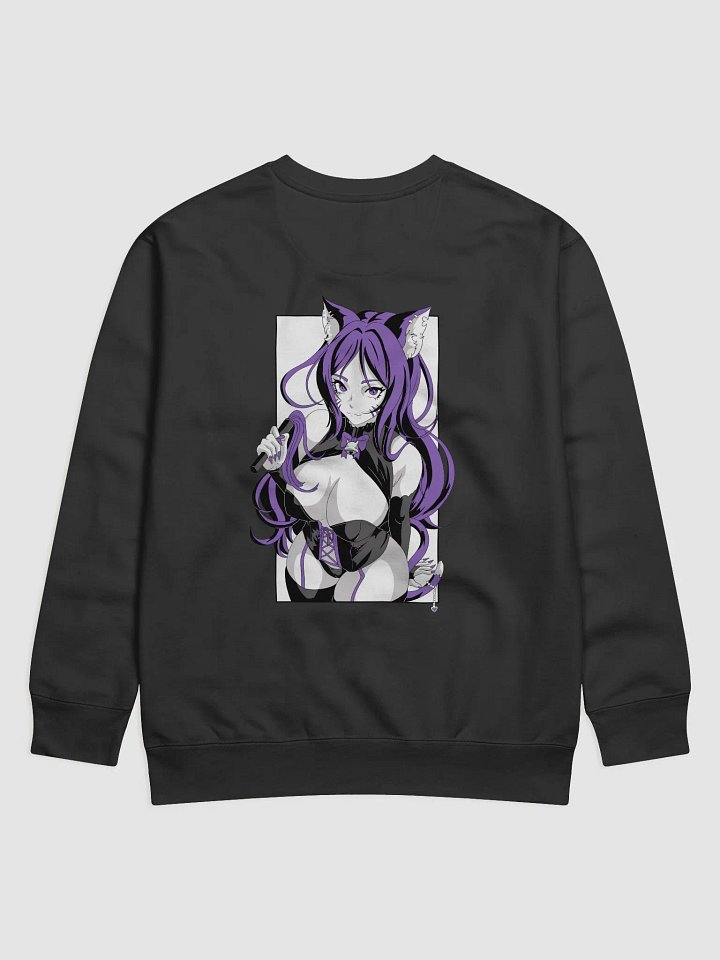 Eiko Waifu Crewneck Purple w/ white background product image (1)