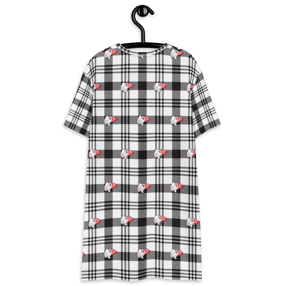 Strawberry Plaid Cuttlefish T-Shirt Dress product image (11)