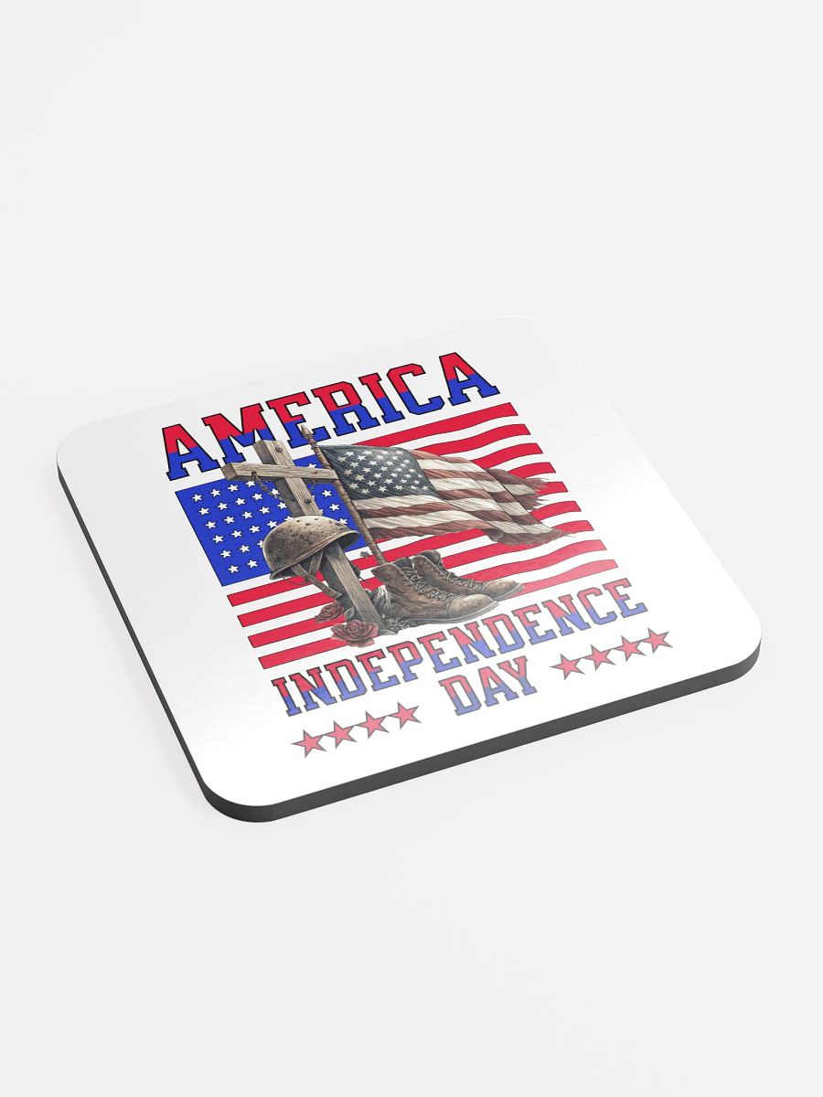 America Independence Day Patriotic Tribute Glossed Coaster product image (3)