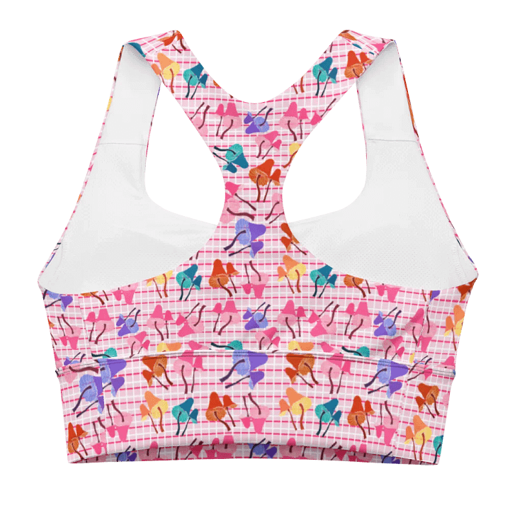Fantasy Mushroom Garden All-Over Sports Bra product image (2)