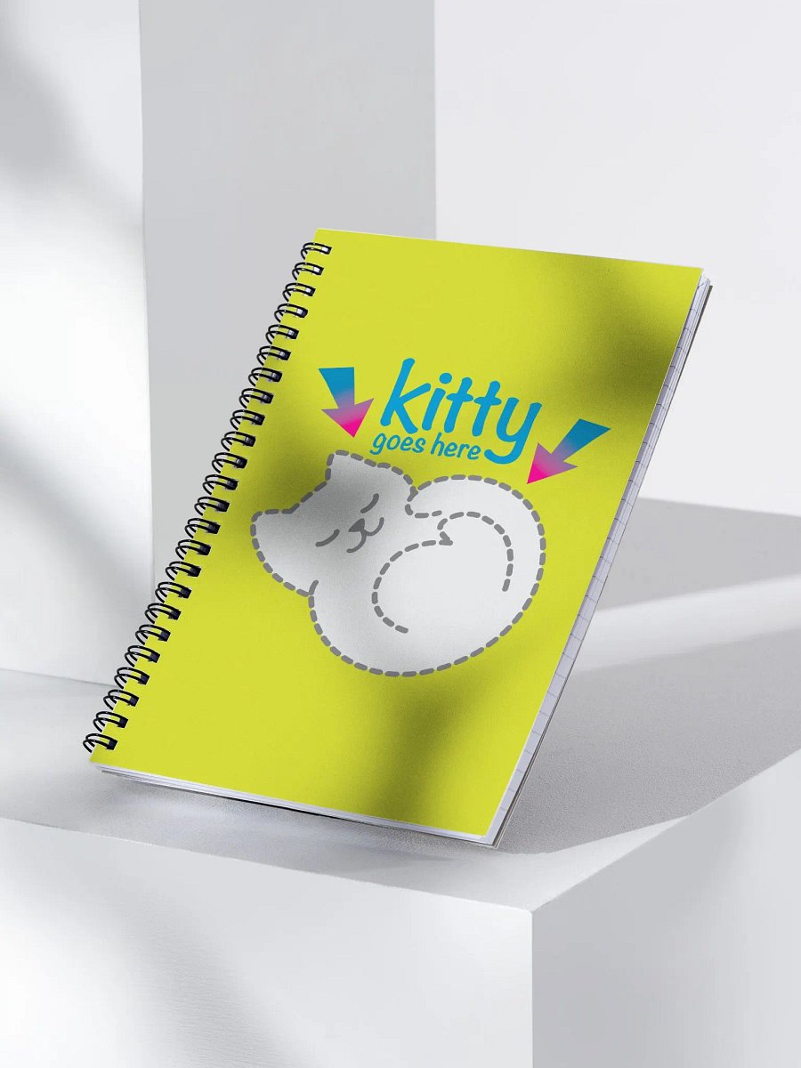 KITTY goes HERE! • spiral notebook by Allcolor product image (3)