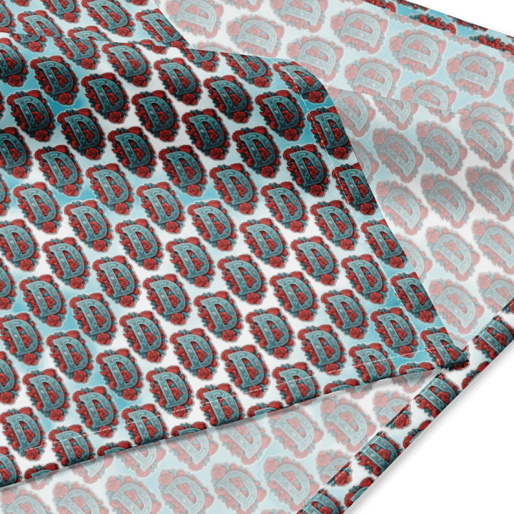 Valentine’s Monogram Letter D(6) Bandanna product image (4)