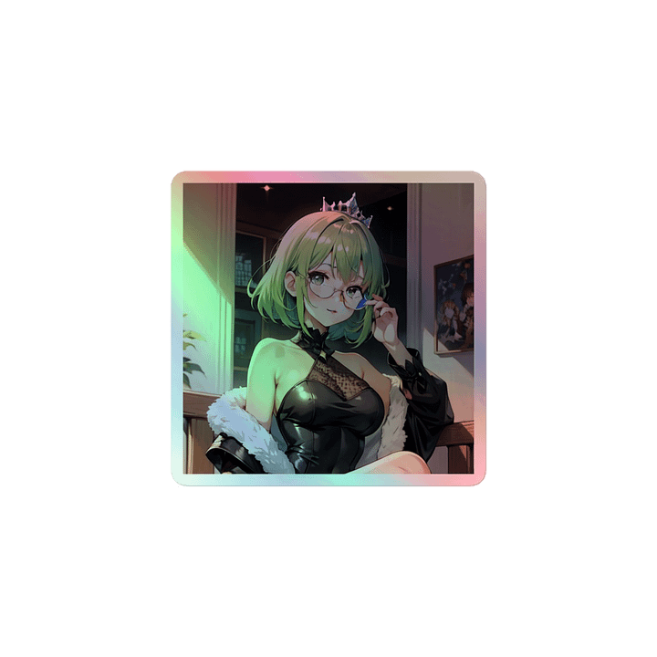 Green K Princess HOLOGRAPHIC" STICKERS product image (1)