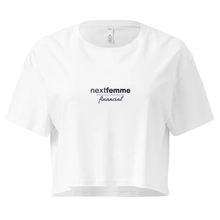 Premium Crop Top with Navy Logotype product image (1)