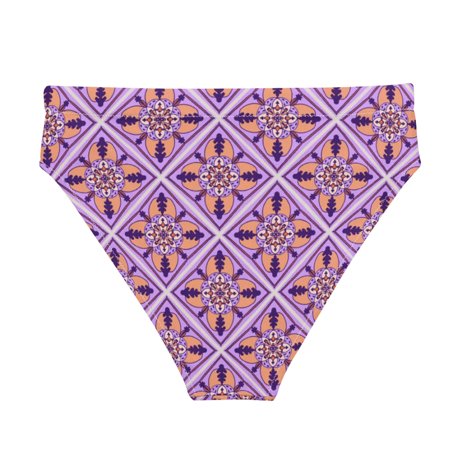 Detailed Symmetrical Pattern High Waisted Bikini Bottom product image (2)