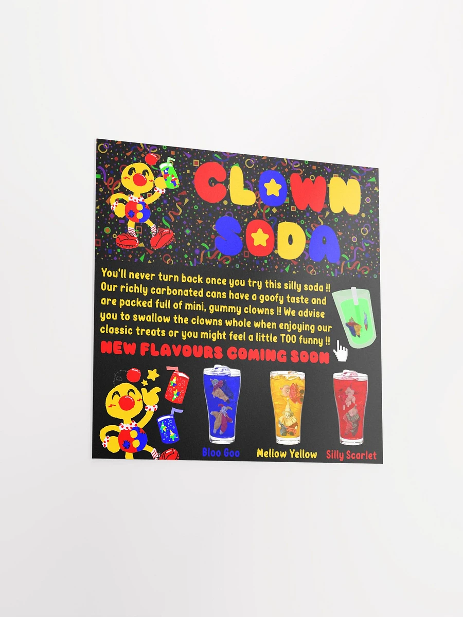 Clown Soda Website Square Matte Poster product image (3)
