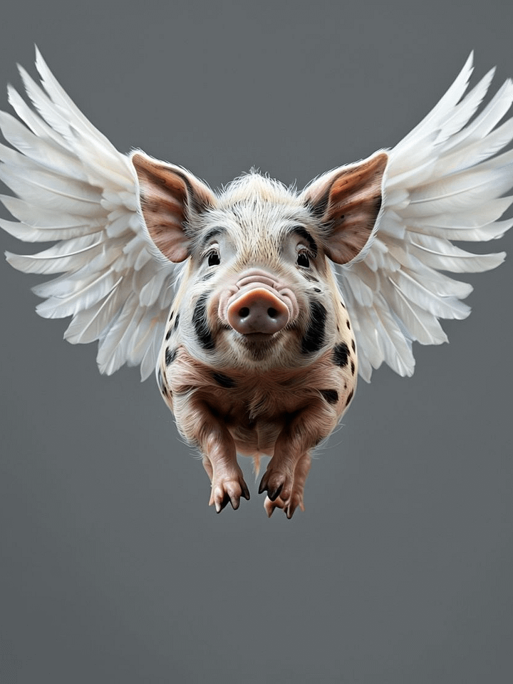 Flying Pig Framed Matte Poster product image (1)
