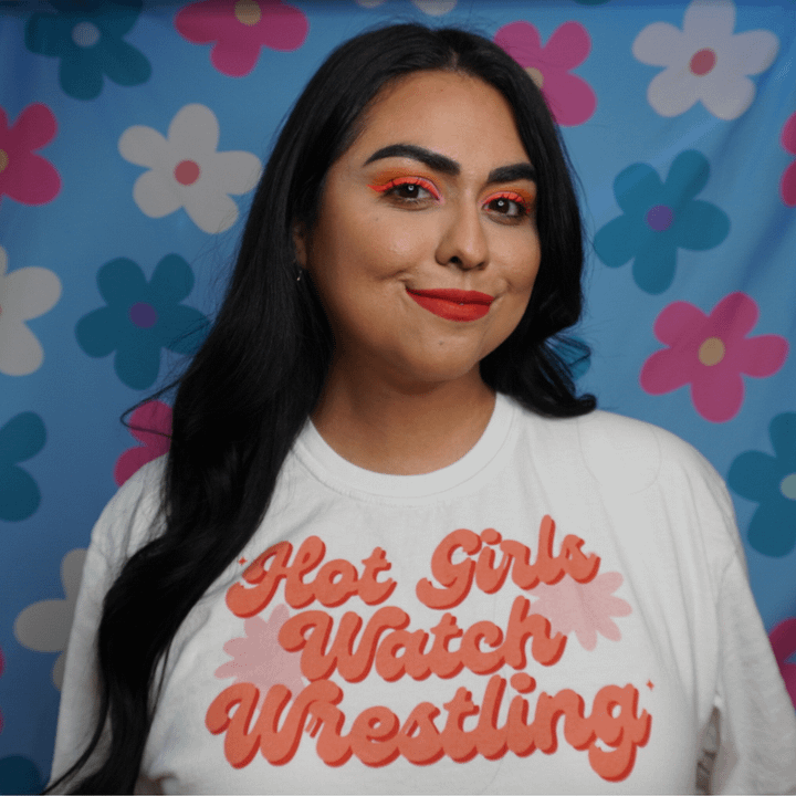 Hot Girls Watch Wrestling Short Sleeved T-Shirt product image (2)