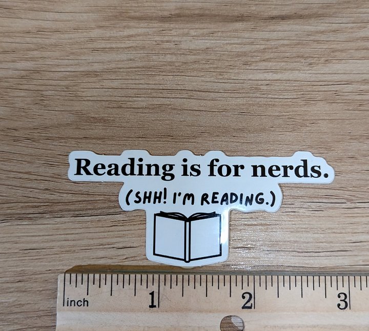 Reading is for Nerds Sticker product image (2)