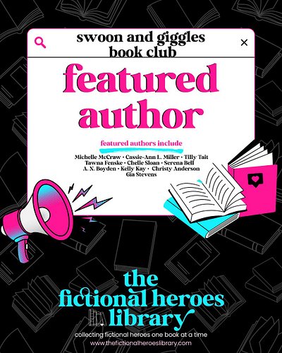 The Fictional Heroes Library 2026 Book Clubs launch January 1st with new authors, new book boyfriends, and more book clubs th...