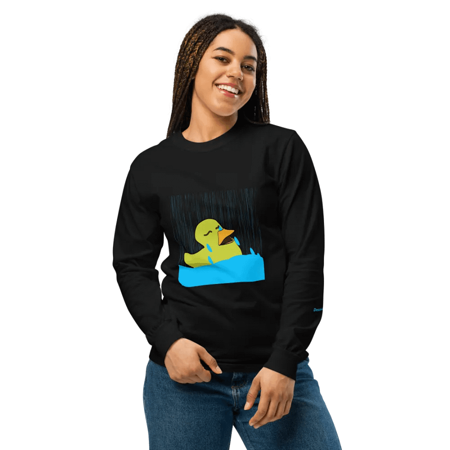 Quackers Cry Comfort Colors Unisex Garment-Dyed Heavyweight Long Sleeve Shirt product image (4)