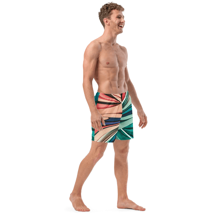TDS Music Abstract Swim Trunks in Vibrant Colors (2XS-6XL) product image (2)