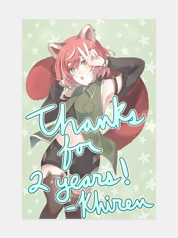 Khiren - 2 Year Anniversary Poster (Signed) product image (1)