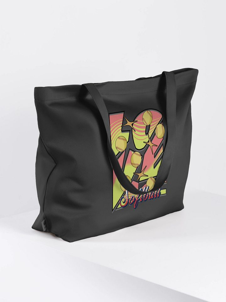 Love Me Softball Organic Tote Bag product image (1)
