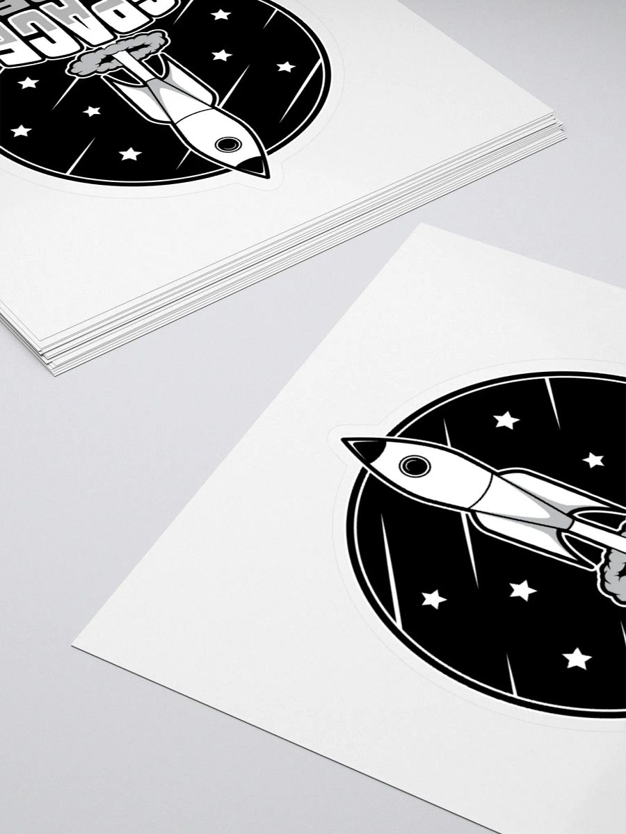 Space Cadet Retro Rocket Sticker product image (10)