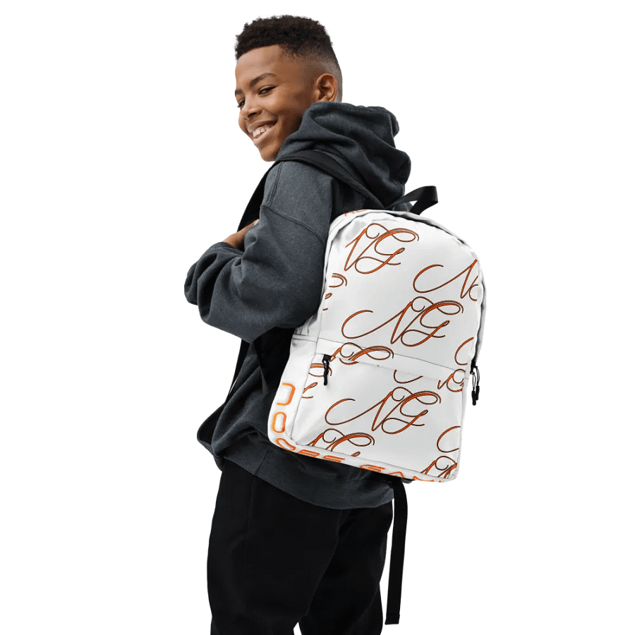 Ng text Stealthy Tech Backpack product image (7)