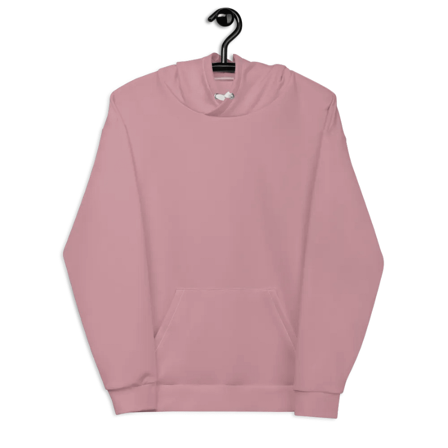Plain Dusty Pink Soft Summer Unisex Recycled Polyester Heavyweight Premium Hoodie by Treasure Pie product image (8)