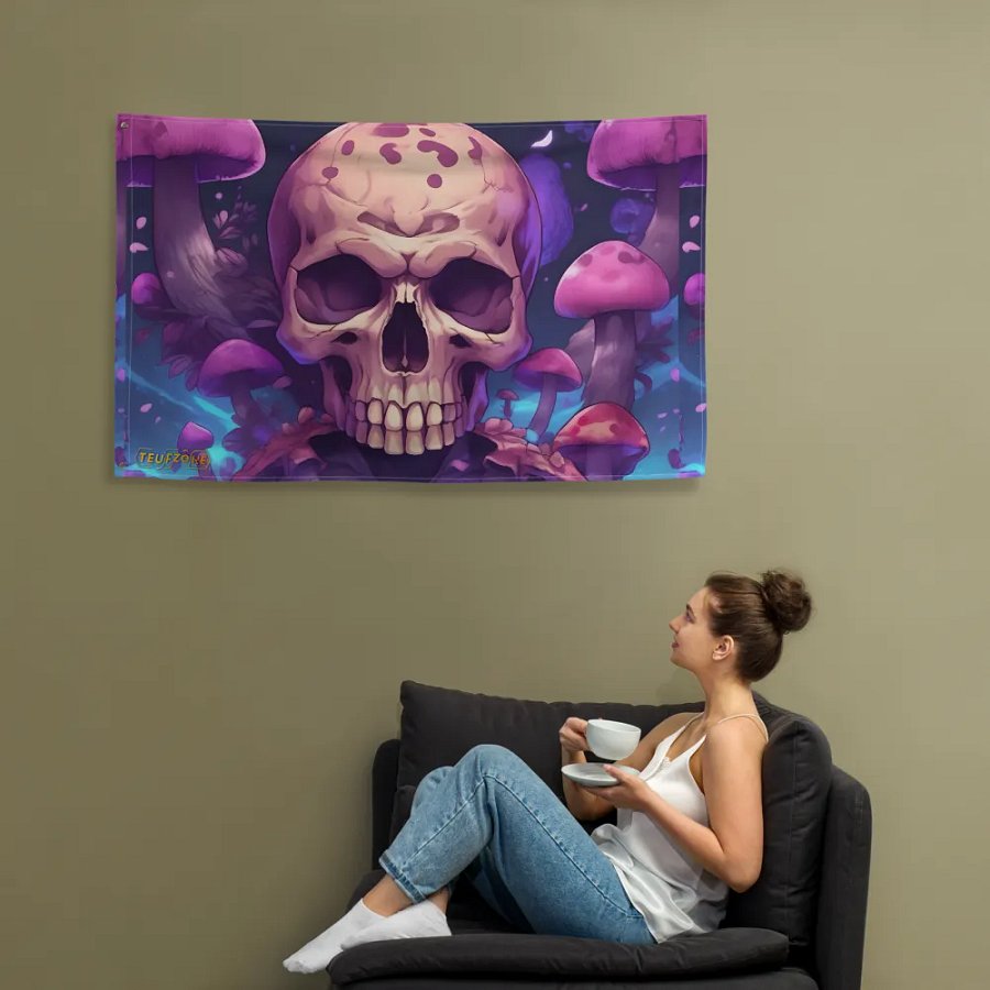 Fantasy Skull Dreams All-Over Flag product image (3)