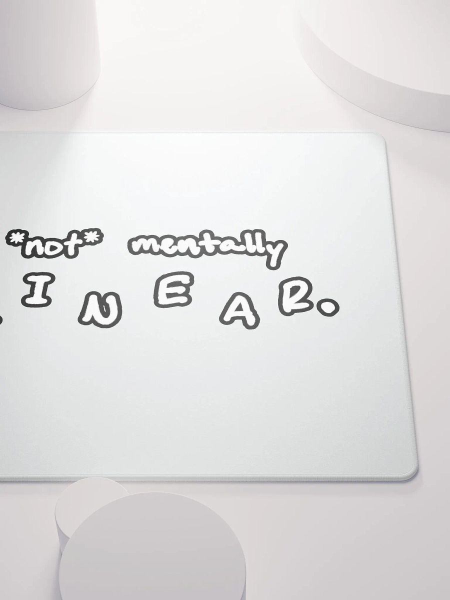 *not* mentally linear (lined design) mouse pad product image (5)
