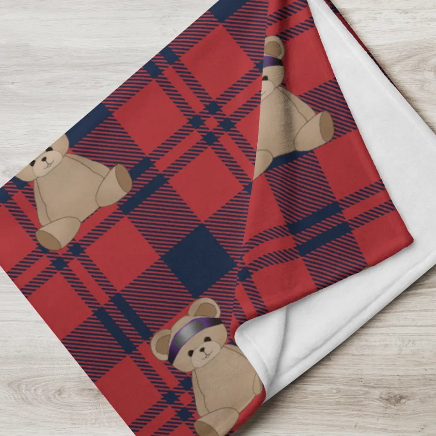 Plaid Bear Blanket product image (5)