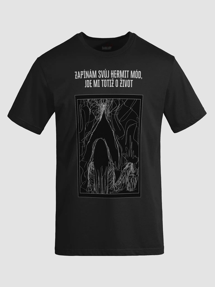 Hermit mód Black T-shirt product image (3)