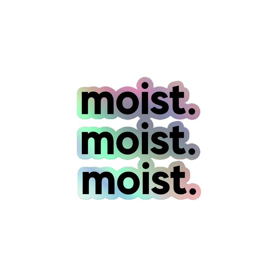 Moist Holographic Stickers product image (1)