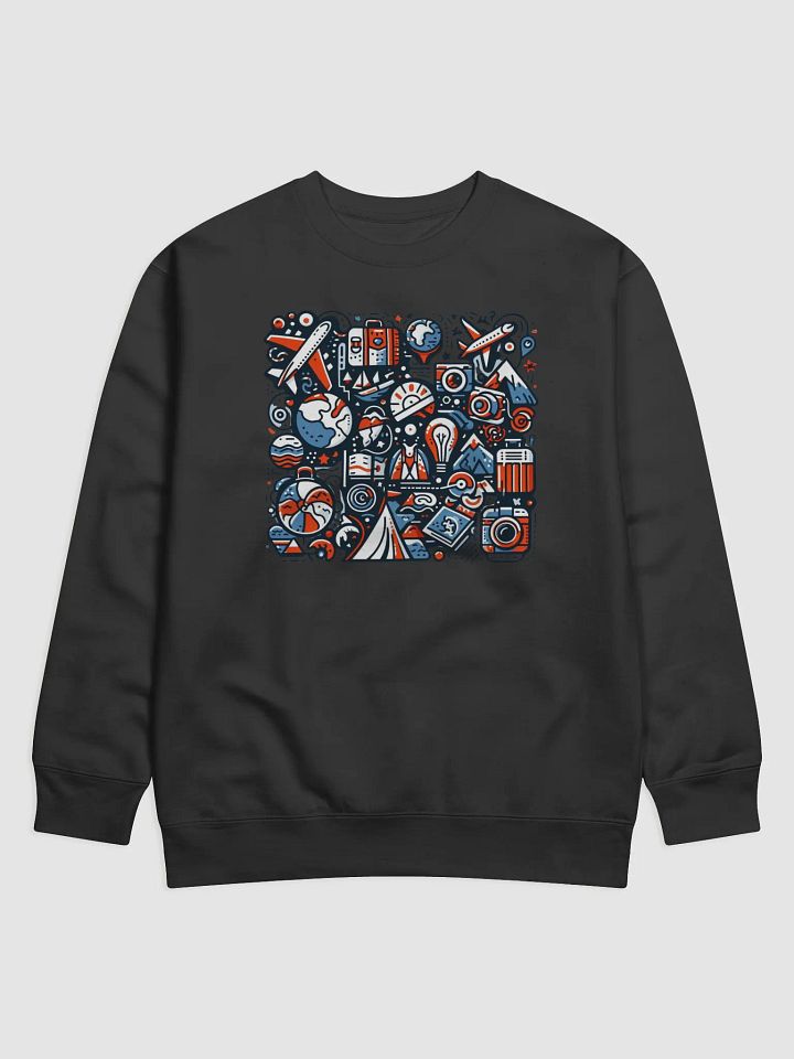 Cotton Heritage Premium Sweatshirt | AI Design about Travel product image (2)