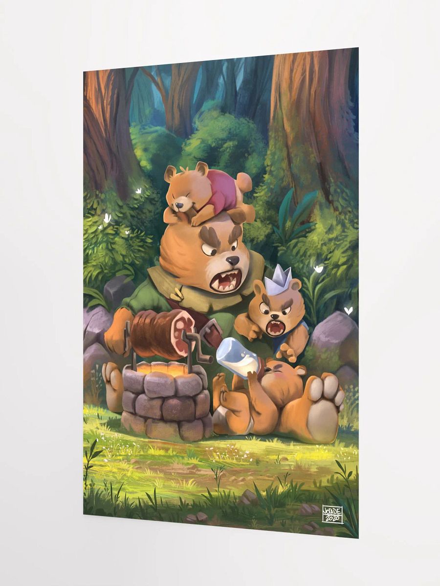 Papa Bear and the Little ones - Print product image (3)