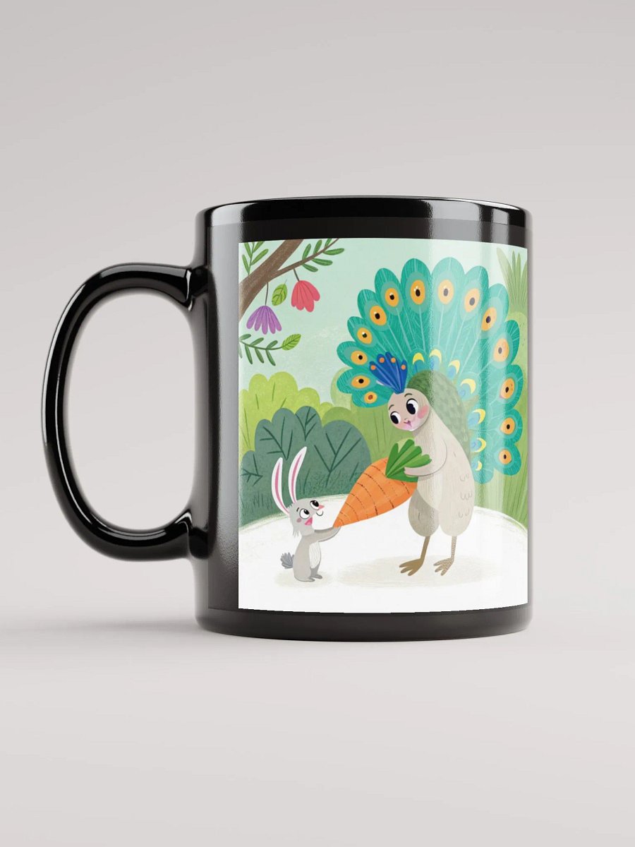 Playful Peacock and Rabbit Mug product image (11)