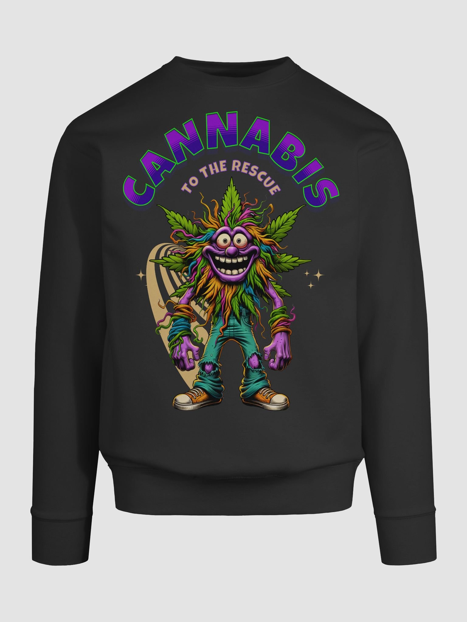 Hairy Bud - Cannabis to the Rescue - Premium Unisex Sweatshirt product image (1)
