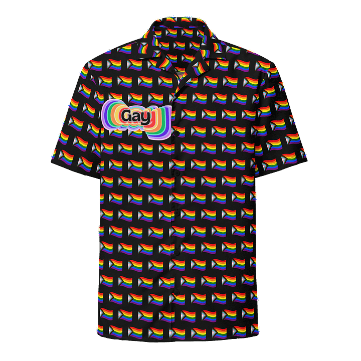 LGBTQIAP2S+ 2025, Rainbow Gay, Button Up Shirt product image (1)