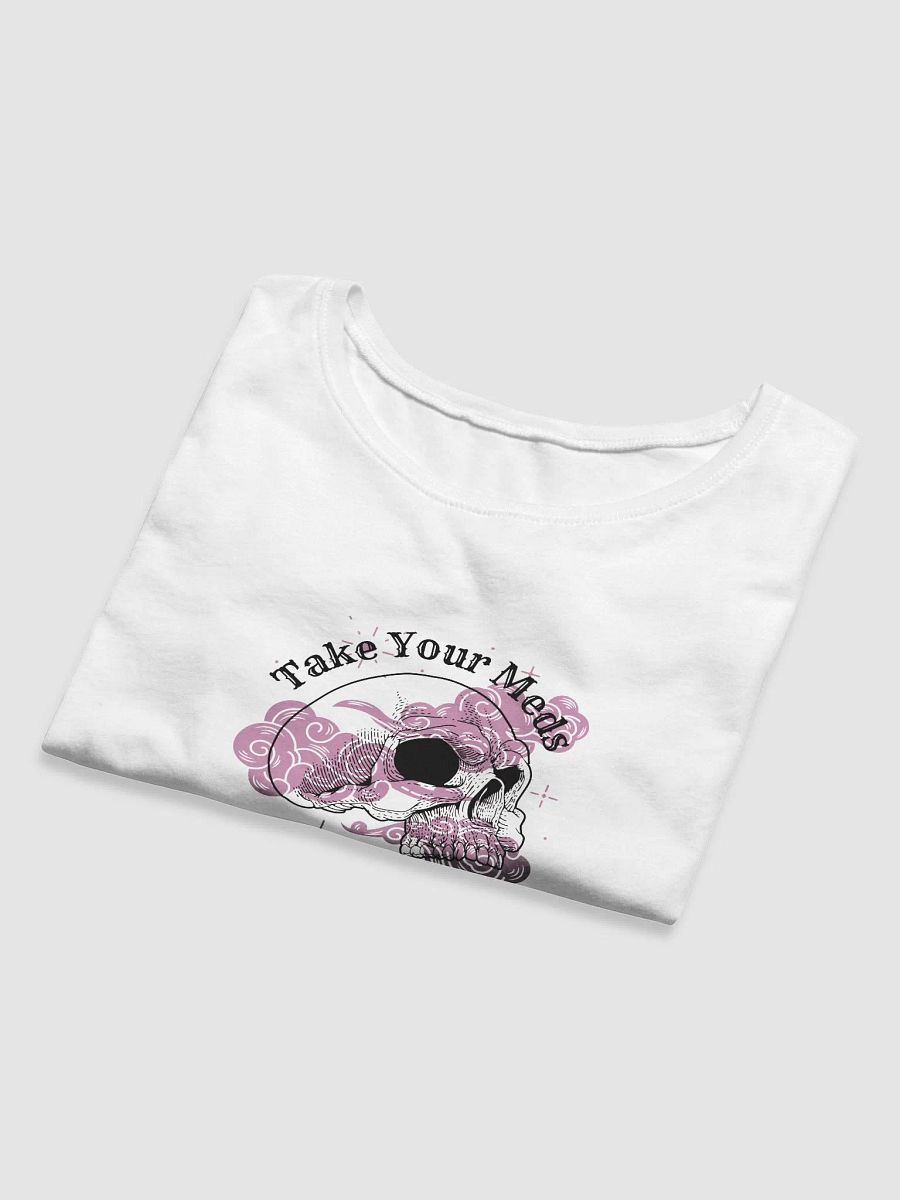 Take Your Meds Cropped Tee (Black Design) product image (8)